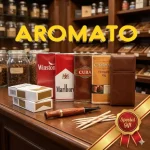 پکیج کامل آروماتو شامل توتون چاپمن، مارلبرو، وینستون و کیف چرمی