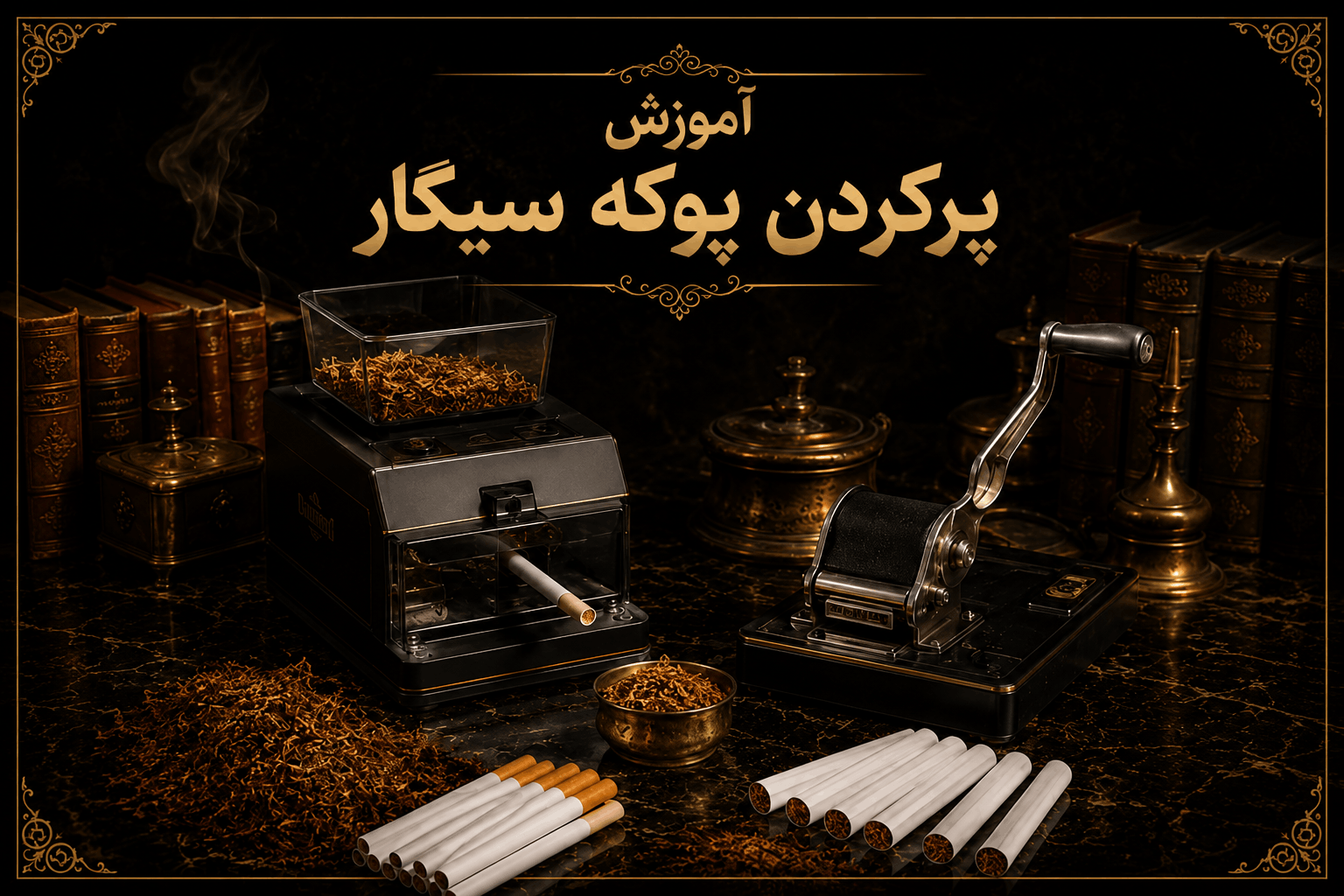 آموزش پر کردن استاندارد پوکه سیگار با دستگاه - نکات کلیدی نگهداری تجهیزات