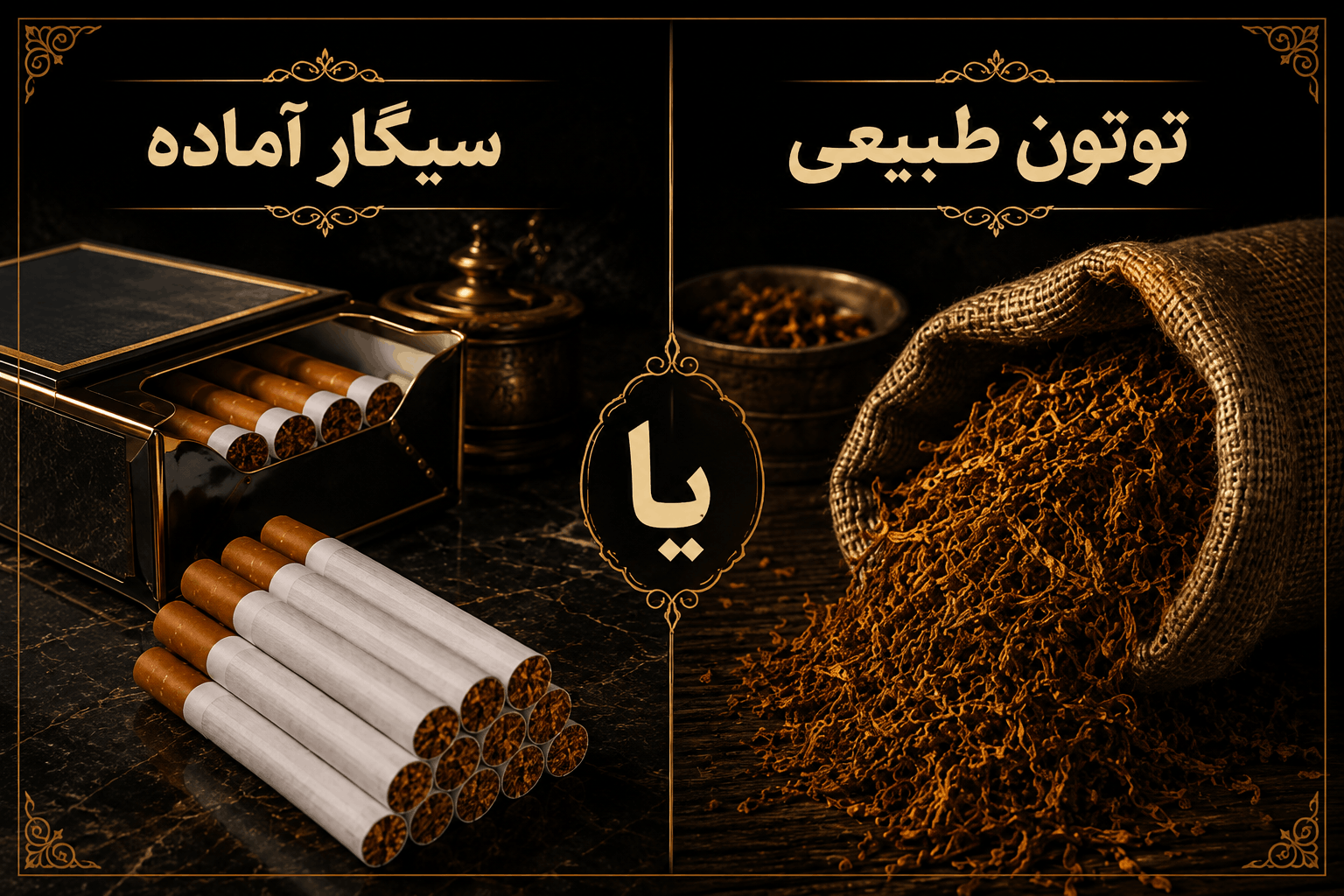 توتون طبیعی بهتر است یا سیگار آماده؟ مقایسه جامع از طعم تا کیفیت