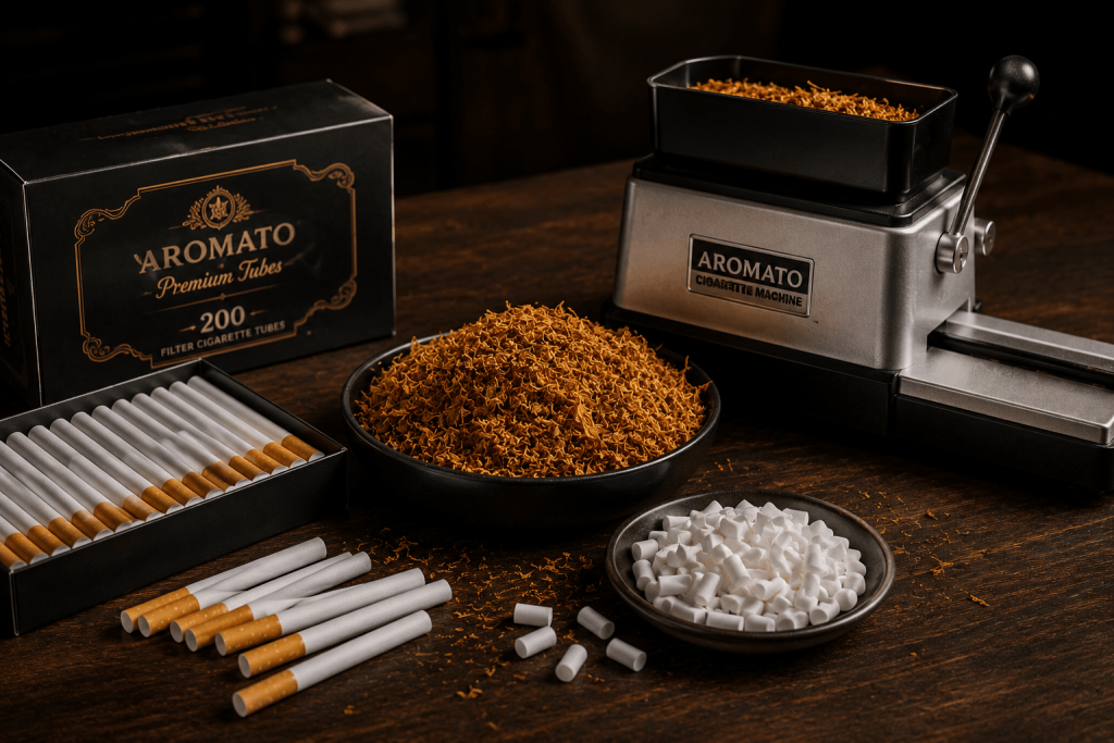 پوکه فیلتر دار و دستگاه پرکن برای توتون سیگار ایرانی